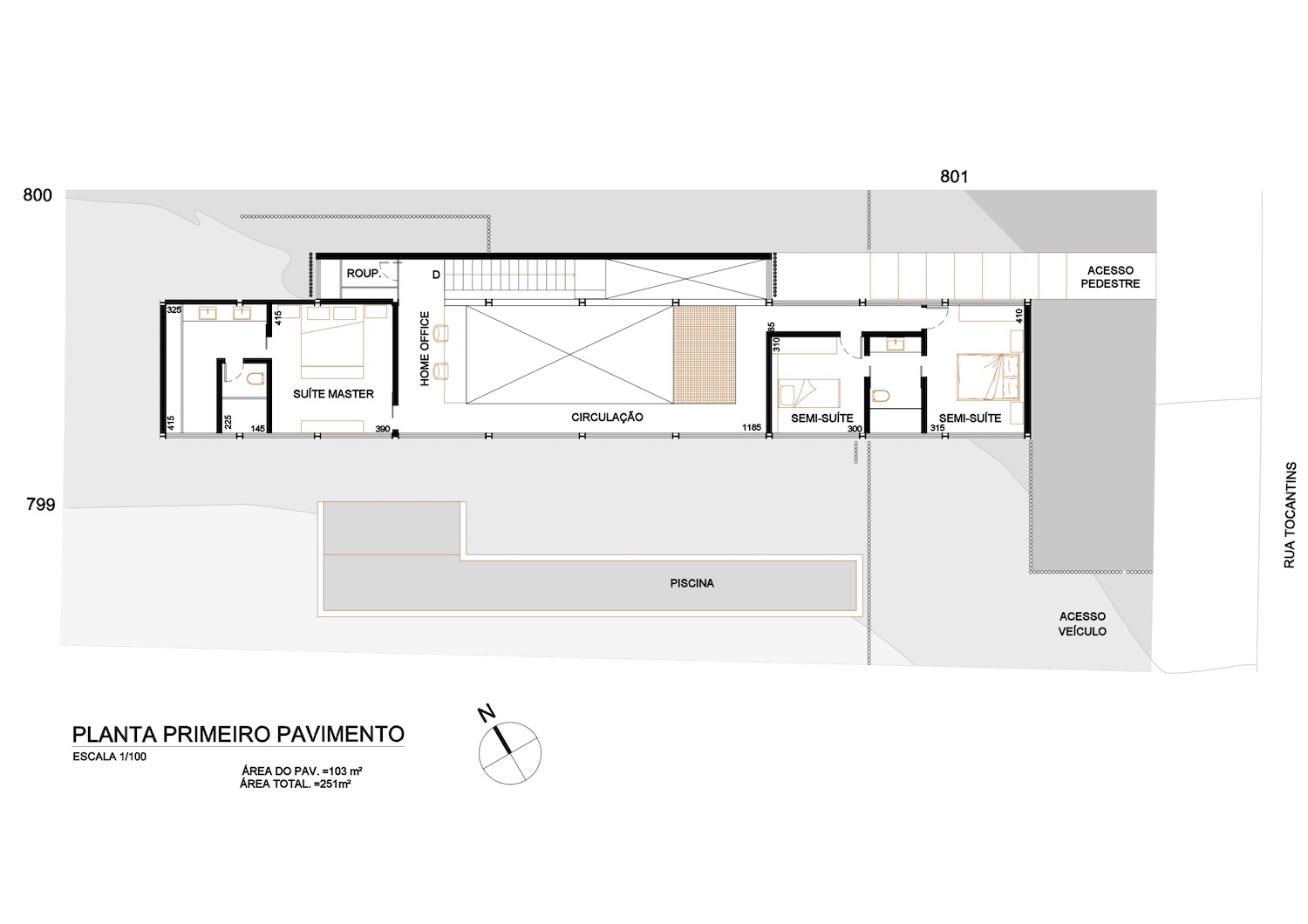 Linear house in Nova Lima, Brazil by TetVisualization